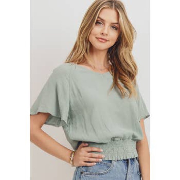 Paper Crane Smocked Top - Picture 2 of 7